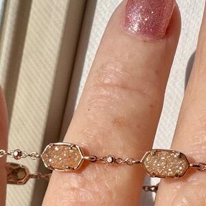 Kendra Scott Rose Gold Drusy Bracelet